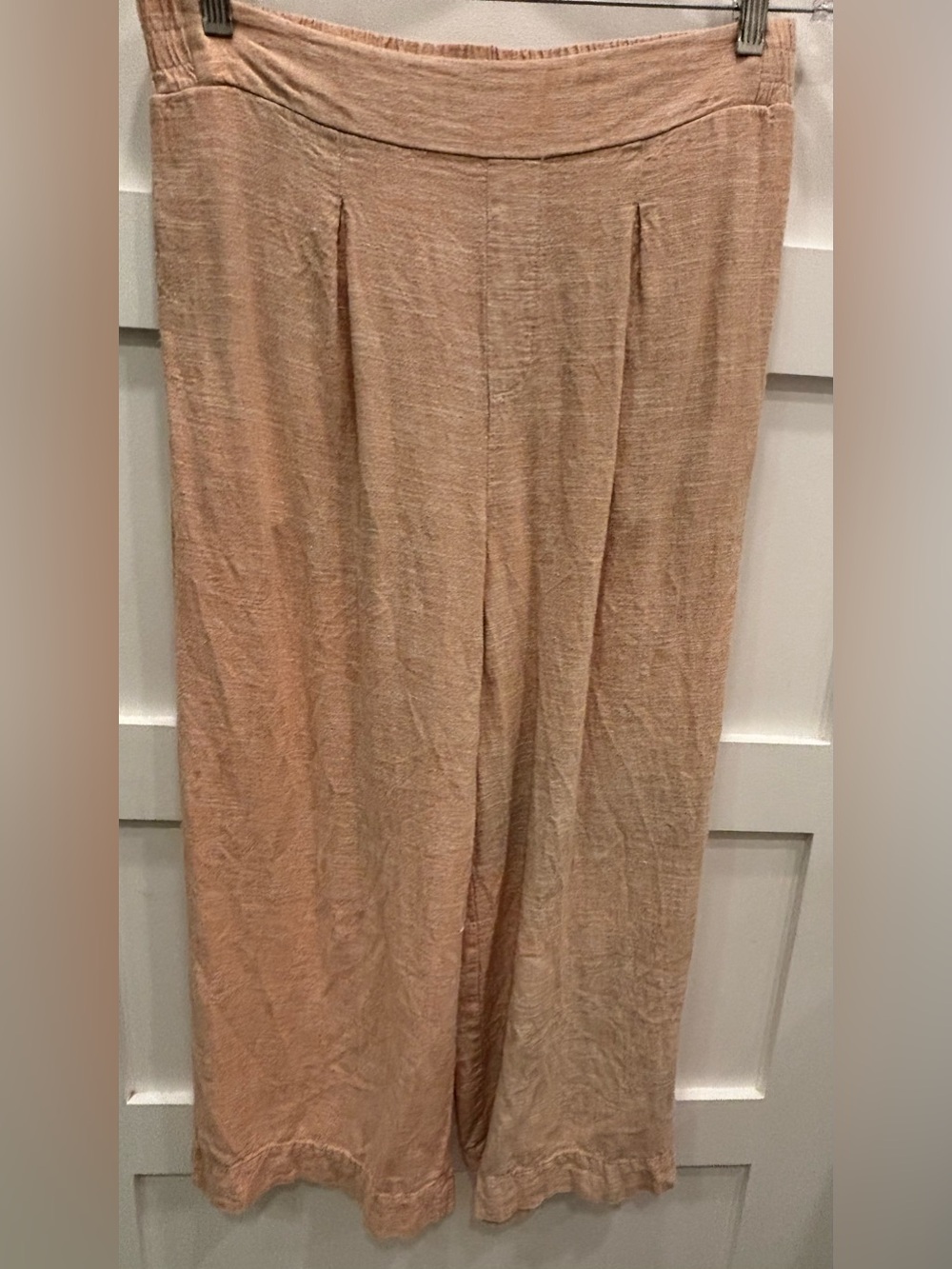 Ella Moss Wide Leg Pants in Soft Blush Peach